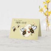 Ouders om bij te zijn, 3e kind gefeliciteerd kaart (Gele Bloem)