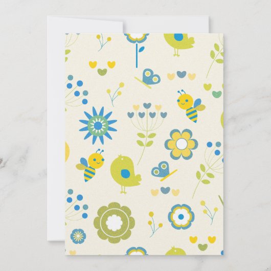 Ouders om uitnodigingen te zijn geslachtsneutraal  (Achterkant)