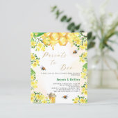 Ouders te bee florals koppels budget Baby shower (Staand voorkant)