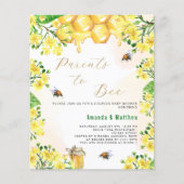 Ouders te bee florals koppels budget Baby shower (Voorkant)