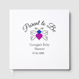 Ouders te zijn blauw roze baby shower honingbij te gastenboek