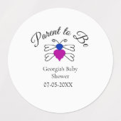 Ouders te zijn blauw roze baby shower honingbij te labels (Design 1)