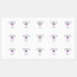 Ouders te zijn blauw roze baby shower honingbij te labels