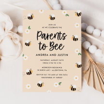 Ouders van Bee Bumblebee Floral Baby shower