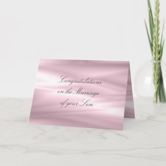 Ouders van Bride feliciteren de Kaart van de Groet (Voorkant)