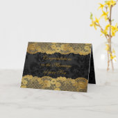 Ouders van Bride feliciteren de Kaart van de Groet (Gele Bloem)