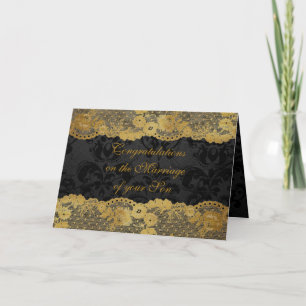 Ouders van Bride feliciteren de Kaart van de Groet