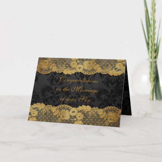 Ouders van Bride feliciteren de Kaart van de Groet (Voorkant)