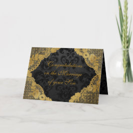 Ouders van Bride feliciteren de Kaart van de Groet