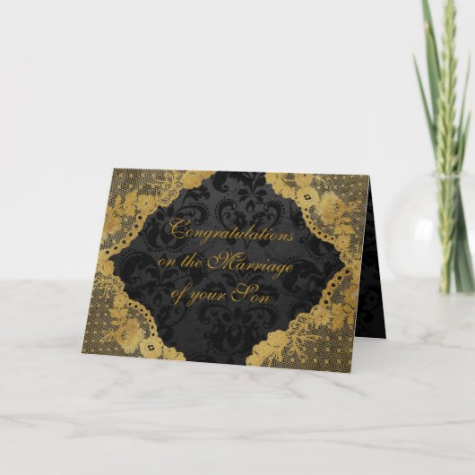 Ouders van Bride feliciteren de Kaart van de Groet (Voorkant)