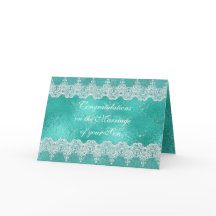 Ouders van Bride feliciteren de Kaart van de Groet