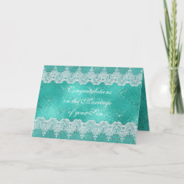 Ouders van Bride feliciteren de Kaart van de Groet