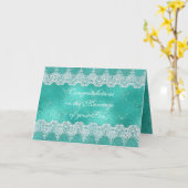 Ouders van Bride feliciteren de Kaart van de Groet (Gele Bloem)