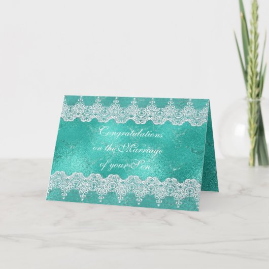 Ouders van Bride feliciteren de Kaart van de Groet (Voorkant)