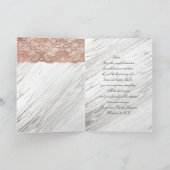 Ouders van Bride Gefeliciteerd Roze Rose Gold Kaart (Binnen)