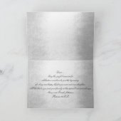 Ouders van Bride Gefeliciteerd Silver Glam Kaart (Binnen)