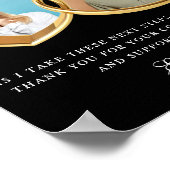 Ouders van de Bride Gift, mam papa Wedding Gift Po Poster (Hoek)