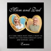 Ouders van de Bride Gift, mam papa Wedding Gift Po Poster (Voorkant)