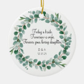 Ouders van de Bride Ornament Gift - Eucalyptus (Voorkant)