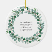Ouders van de Bride Ornament Gift - Eucalyptus (Achterkant)
