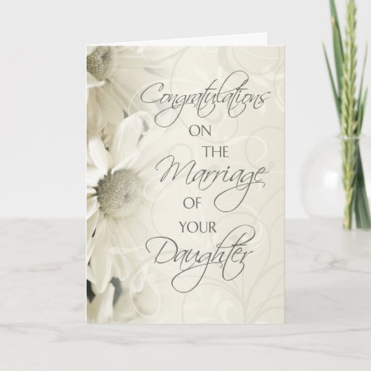 Ouders van de Bride Wedding Gefeliciteerd Kaart (Voorkant)