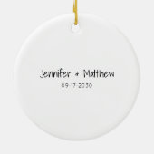 Ouders van de bruid bruidegom Dank u Dromen Foto Keramisch Ornament (Achterkant)