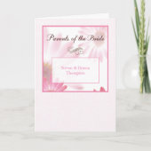 Ouders van de bruid Gefeliciteerd Custom Names Kaart (Voorkant)
