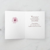 Ouders van de bruid Gefeliciteerd Custom Names Kaart (Binnen)