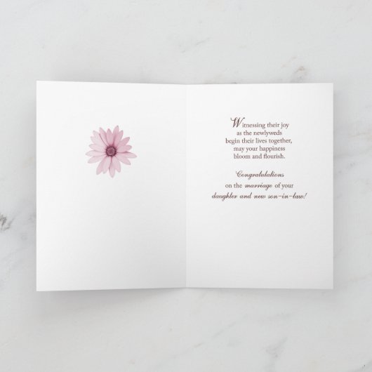 Ouders van de bruid Gefeliciteerd Custom Names Kaart (Binnen)