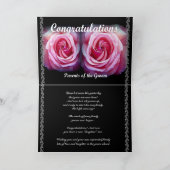 OUDERS van de BRUIDEGOM - Huwelijksfelicitaties Kaart (Binnen)