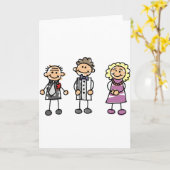 Ouders van de bruidegom op de dag van de bruiloft kaart (Gele Bloem)