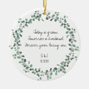 Ouders van de Groom Ornament Gift - Griekenland