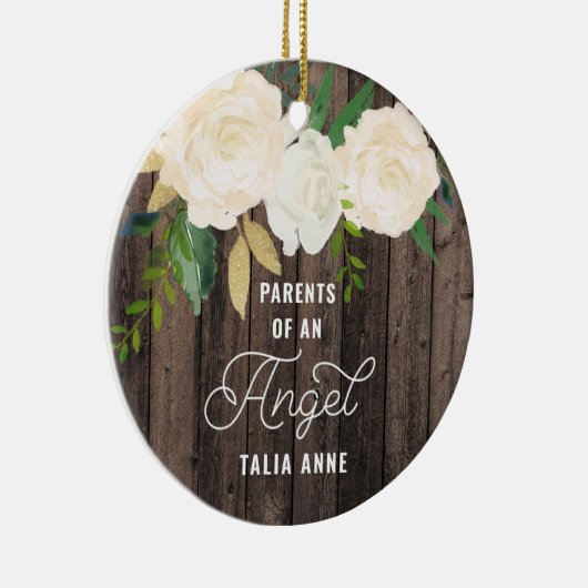 Ouders van een engel persoonlijk verlies van Baby Keramisch Ornament (Rechts)