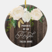 Ouders van een engel persoonlijk verlies van Baby Keramisch Ornament (Achterkant)