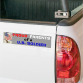 Ouders van een Soldaat Bumpersticker (Op Truck)
