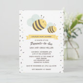 Ouders van het Baby shower van Bee Bumblebee Coupl Kaart (Staand voorkant)