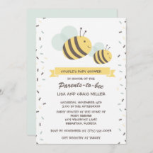 Ouders van het Baby shower van Bee Bumblebee Coupl