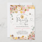 Ouders van het Baby shower van de voorjaarsbloem v Kaart (Voorkant)