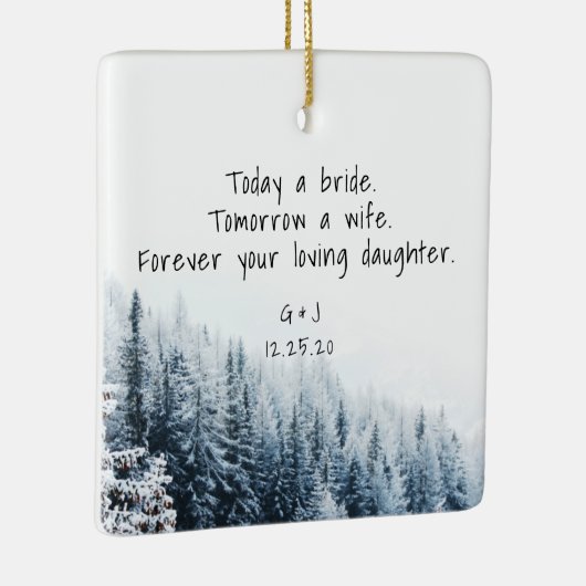 Ouders van het Ornament Bride - Wintersneeuw (Rechts)