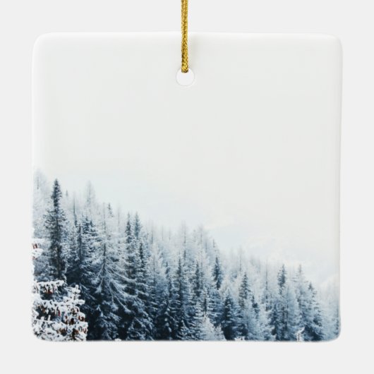 Ouders van het Ornament van de Groom - Wintersneeu (Achterkant)