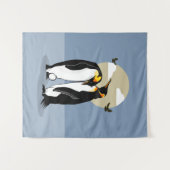 Ouders van keizerpenguin wandkleed (Voorkant (horizontaal))