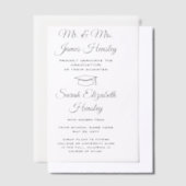 Ouders van Vellum afstudeeraankondigingen Vellum Uitnodigingen (Offset)