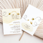 Ouders van zoete hommels voor bijenparen baby show kaart