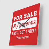 OUDERS VOOR aangepaste wandklok voor VERKOOP (Hoek)