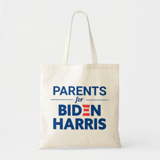 Ouders voor Biden Harris Custom Text Tote Bag (Voorkant)