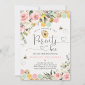 Ouders voor groen roze en goudBaby shower Kaart (Voorkant)