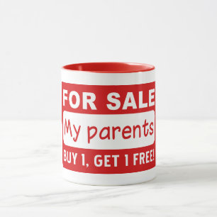 OUDERS VOOR VERKOOP, aangepaste mokken