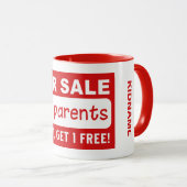 OUDERS VOOR VERKOOP, aangepaste mokken (Voorkant rechts)