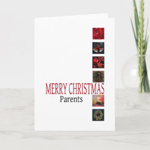 Ouders Vrolijke kerstkaart Feestdagen Kaart