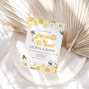 Ouders worden bijen Baby Shower hommel uitnodiging
